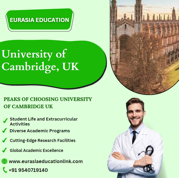 Studying at  University of Cambridge, UK